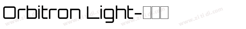 Orbitron Light字体转换